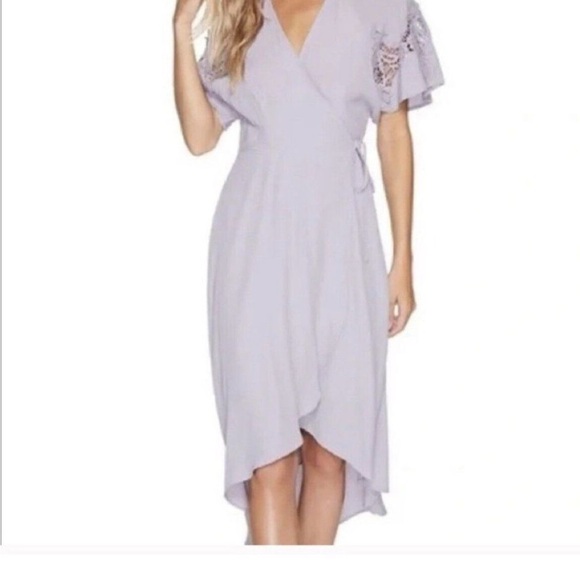 Astr The Label Pink Short Sleeve High Low Tie at the Waist Dress, Size M - Picture 5 of 10